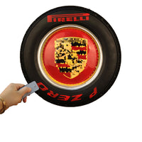 Thumbnail for Retro Iron LED Tire Wall Hanging