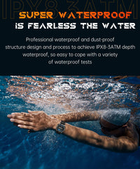 Thumbnail for KT88 Sports Smart Watch: 1.7 Inch Fitness Recording Flashlight, Compass & Large Battery