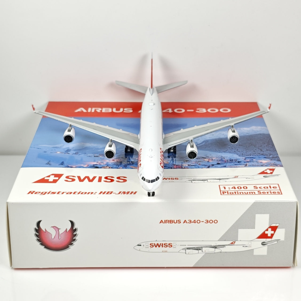 Swiss Airlines Airbus A340-300 HB-JMH Airplane Model