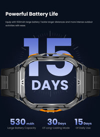 Thumbnail for GloryFitpro X5: All-in-One Outdoor Smartwatch - Dual-Band GPS, Bluetooth Calls, AMOLED & Environmental Sensors