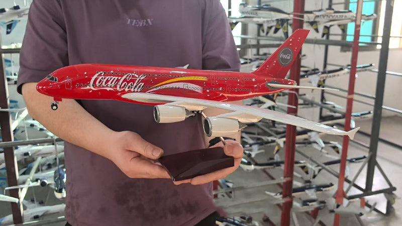 Coc Cola  Airbus A380 Airplane Model (1/160 Scale)