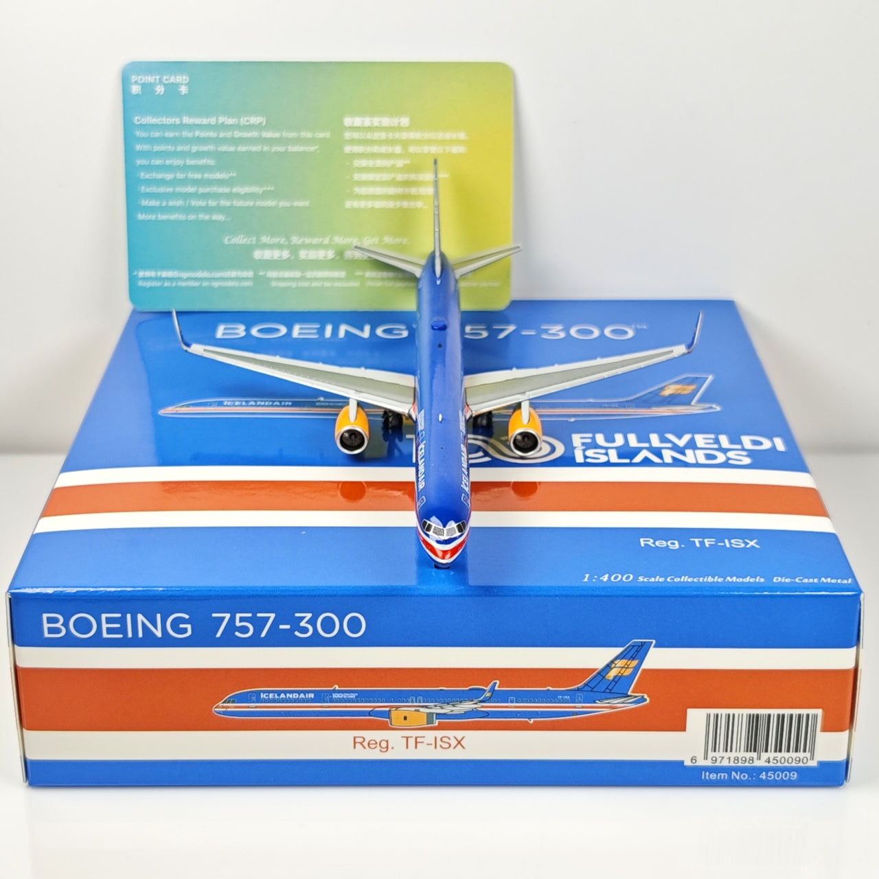 ICELAND AIR Boeing B757-200 N757AF Airplane Model (1:400 Scale)
