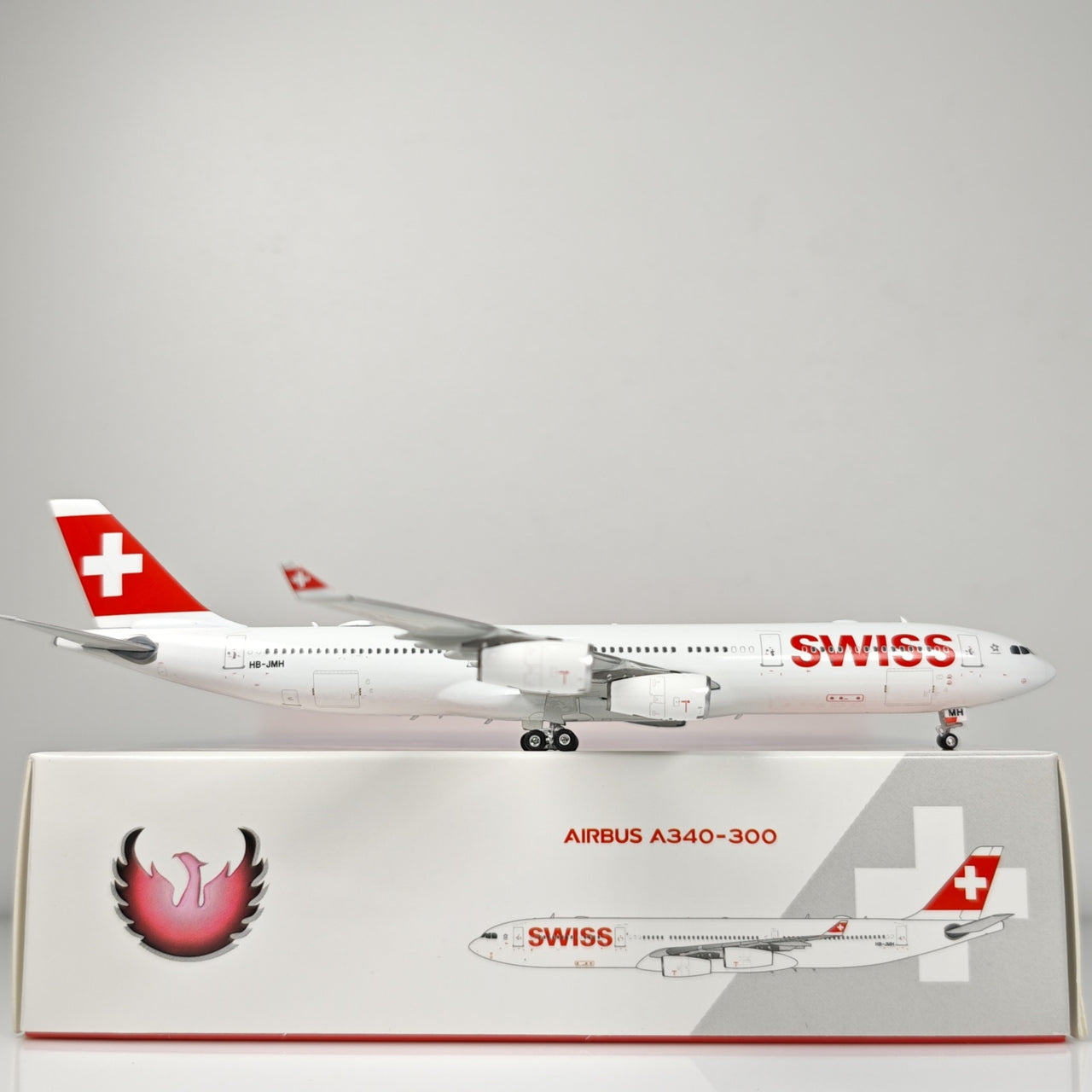 Swiss Airlines Airbus A340-300 HB-JMH Airplane Model