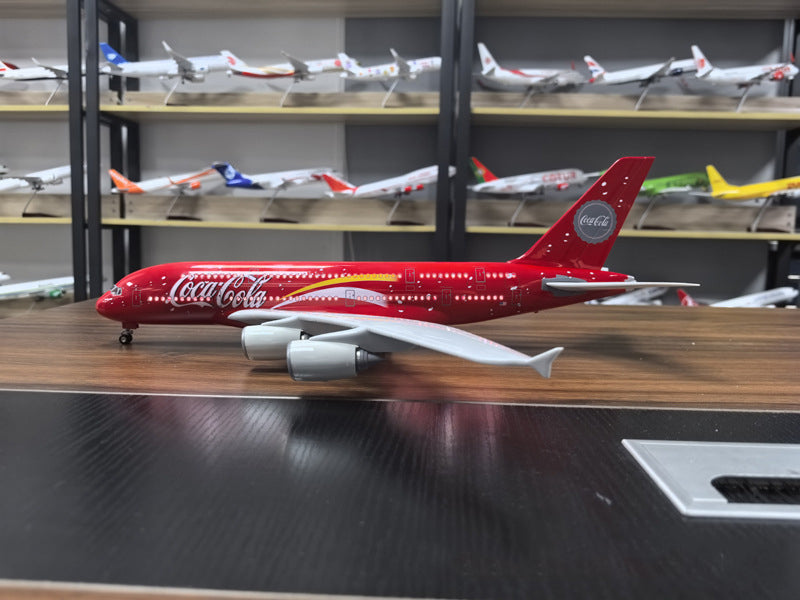 Coc Cola  Airbus A380 Airplane Model (1/160 Scale)