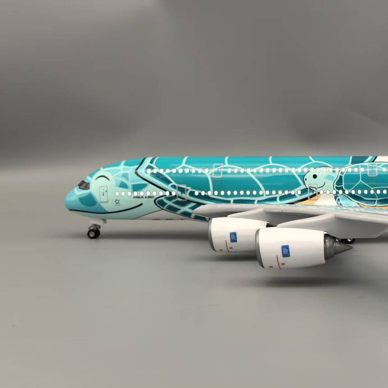 Air Japan ANA Green Sea Turtle Airbus A380 Airplane Model (1/160 Scale)