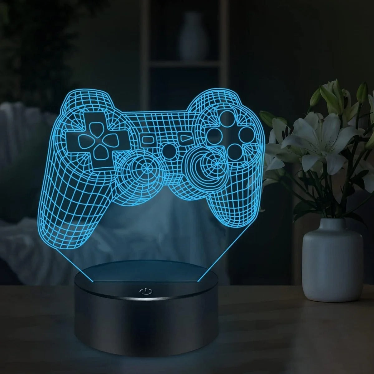 Powered Modern Game Controller 3D Designed Night Lamp