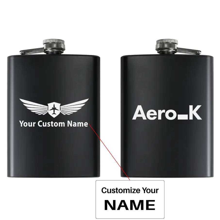 Aero K Stainless Steel Hip Flasks