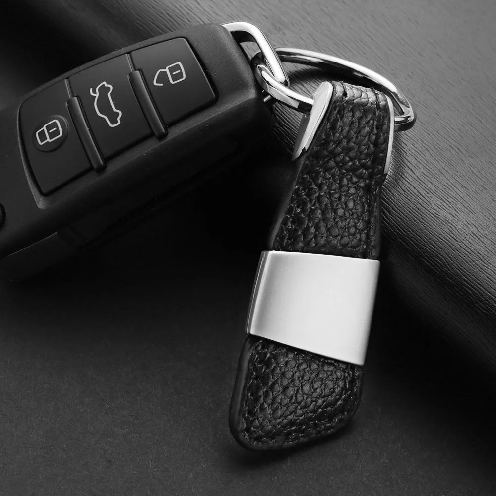 Your Custom Design & Image & Logo & Text Design  Genuine Leather Car(1) Key Chain
