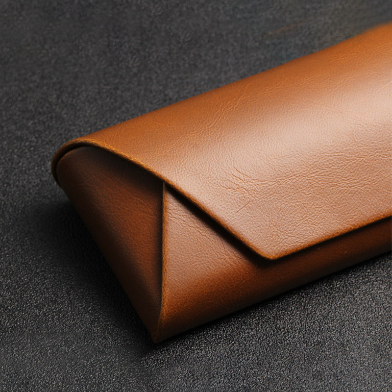 Your Custom Design & Image & Logo & Text Design High End Handmade Retro PU Leather (1) Glasses Case