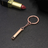 Thumbnail for Your Custom Design & Image & Logo & Text Design  Photo projection titanium steel straight bar keychain