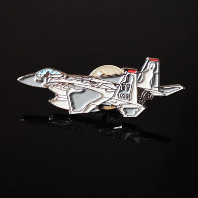 Super Fighter Jet （2）Badge aviation design on polished metal badge.