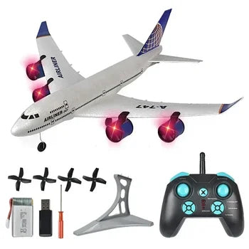 Side view of Airbus BM01 RC Airplane Remote Control Toy 2.4G Fixed Wing Plane Gyro Outdoor Aircraft Model aviation RC model i.