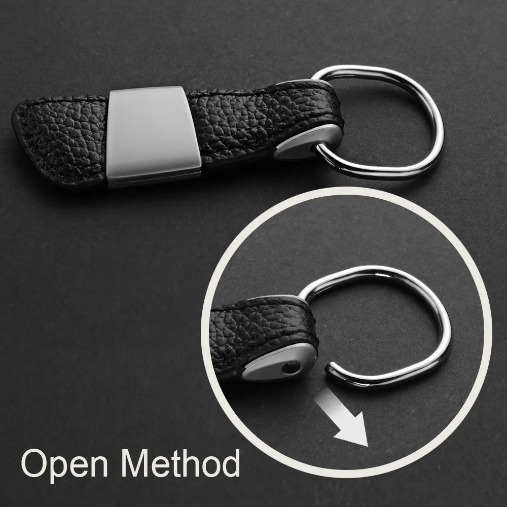 Your Custom Design & Image & Logo & Text Design  Genuine Leather Car(1) Key Chain