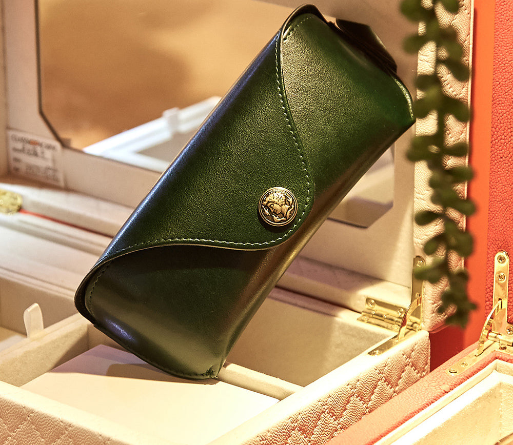 Your Custom Design & Image & Logo & Text Design  Soft Leather Compression Resistant(2) Glasses Case