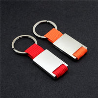 Thumbnail for Your Custom Design & Image & Logo & Text Design  Metal Woven Leather(2)Key Chains