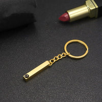Thumbnail for Your Custom Design & Image & Logo & Text Design  Photo projection titanium steel straight bar keychain