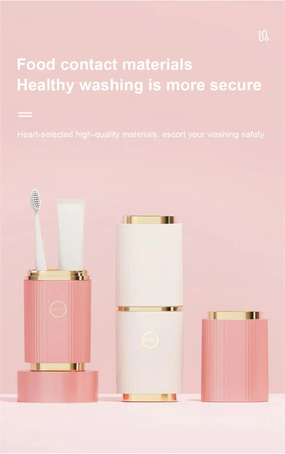 Multifunctional Plastic Toothbrush Storage Case For Outdoor Travel Household Storage Cup