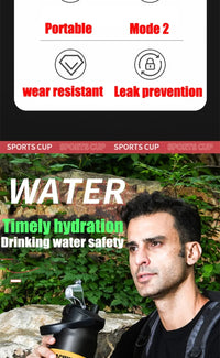 Thumbnail for Portable Thermos with Straw Outdoor Sport 304 Stainless Steel Thermal Mug Tumbler Travel Outdoor Vacuum Flasks Hot Water Bottle