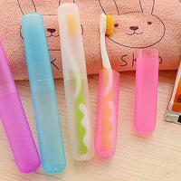 Thumbnail for Portable Travel Hiking Camping Toothbrush Holder Case Tube Protect Cover Box Bathroom Toothbrush Holder