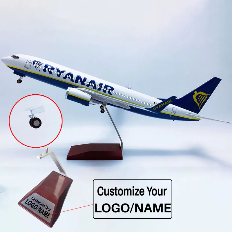 RYANAIR Airlines Boeing 737-800 737NG Airplane Model (Special 47CM)