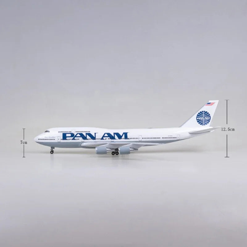 PAN AM Arabia Boeing 747 Airplane Model (1/160 Scale - 47CM)