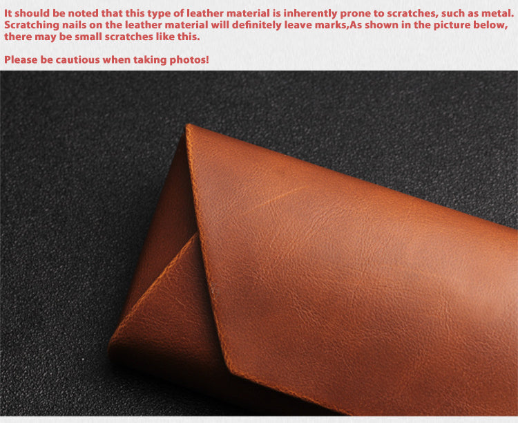 Your Custom Design & Image & Logo & Text Design High End Handmade Retro PU Leather (1) Glasses Case