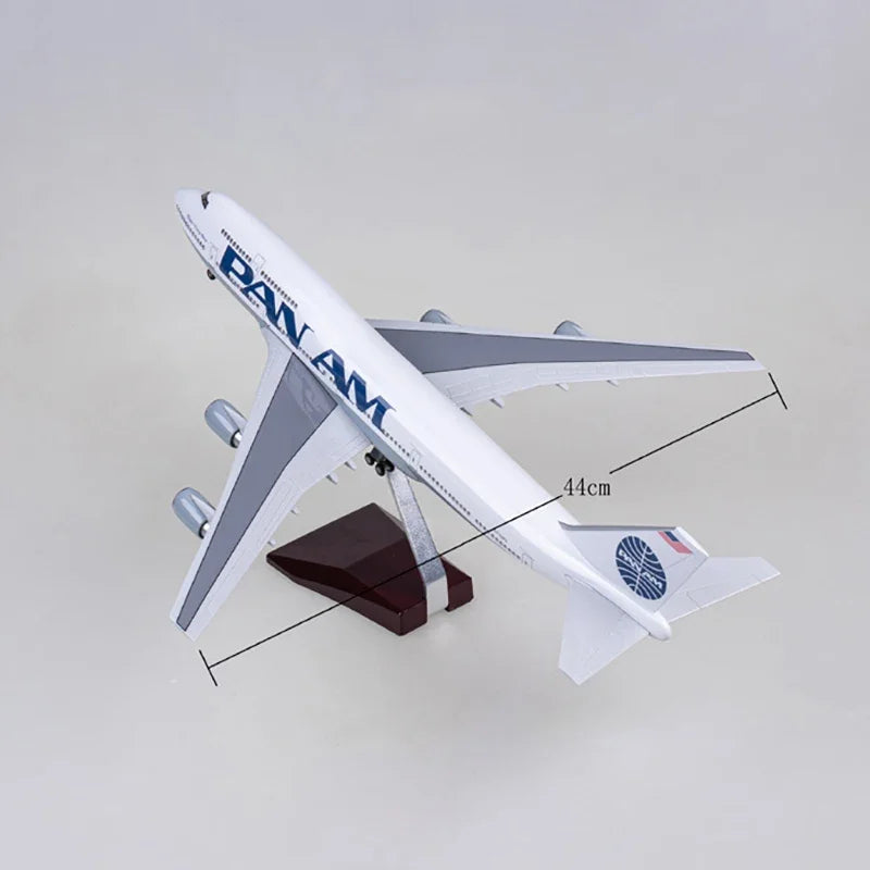 PAN AM Arabia Boeing 747 Airplane Model (1/160 Scale - 47CM)