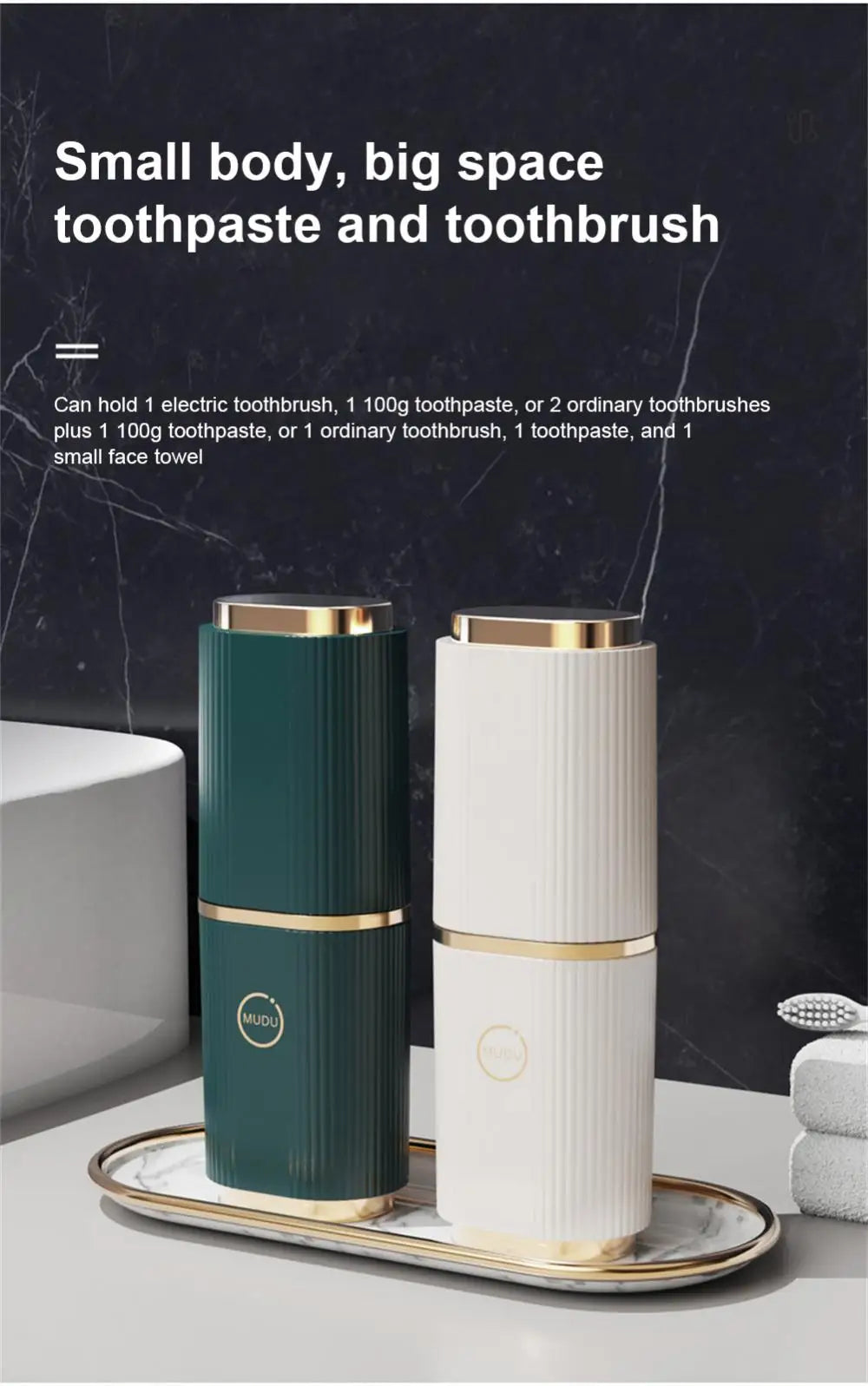 Multifunctional Plastic Toothbrush Storage Case For Outdoor Travel Household Storage Cup