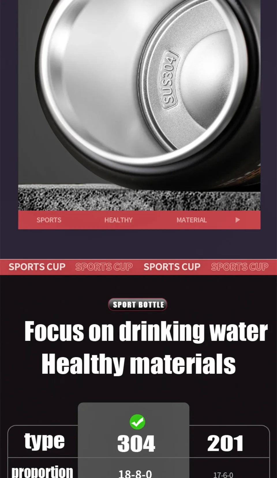 Portable Thermos with Straw Outdoor Sport 304 Stainless Steel Thermal Mug Tumbler Travel Outdoor Vacuum Flasks Hot Water Bottle