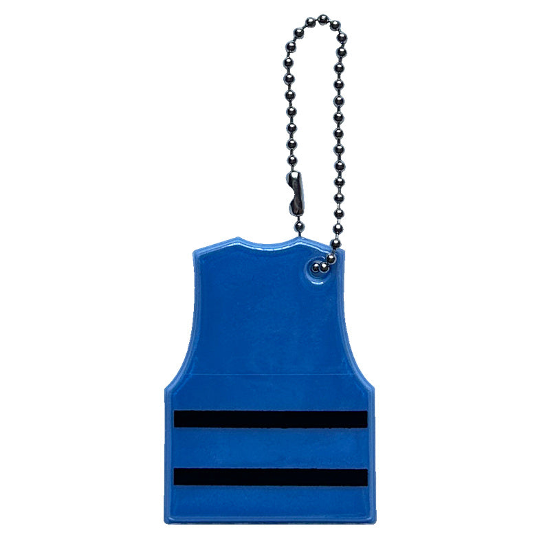 Safety Vest Shaped Reflective Keychain Luminous Key Rings