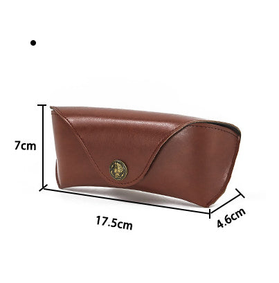 Your Custom Design & Image & Logo & Text Design  Soft Leather Compression Resistant(2) Glasses Case