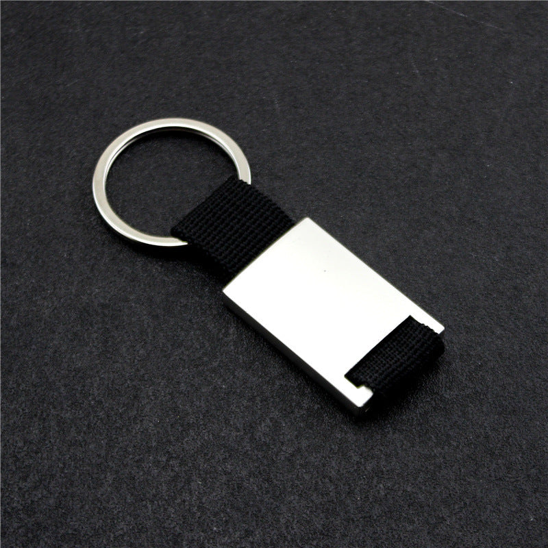 Your Custom Design & Image & Logo & Text Design  Metal Woven Leather(2)Key Chains