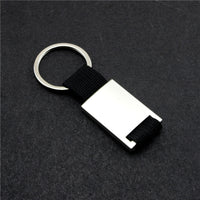 Thumbnail for Your Custom Design & Image & Logo & Text Design  Metal Woven Leather(2)Key Chains