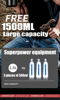 Thumbnail for Portable Thermos with Straw Outdoor Sport 304 Stainless Steel Thermal Mug Tumbler Travel Outdoor Vacuum Flasks Hot Water Bottle