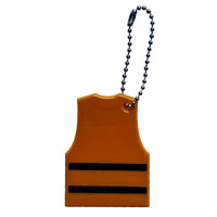 Thumbnail for Safety Vest Shaped Reflective Keychain Luminous Key Rings