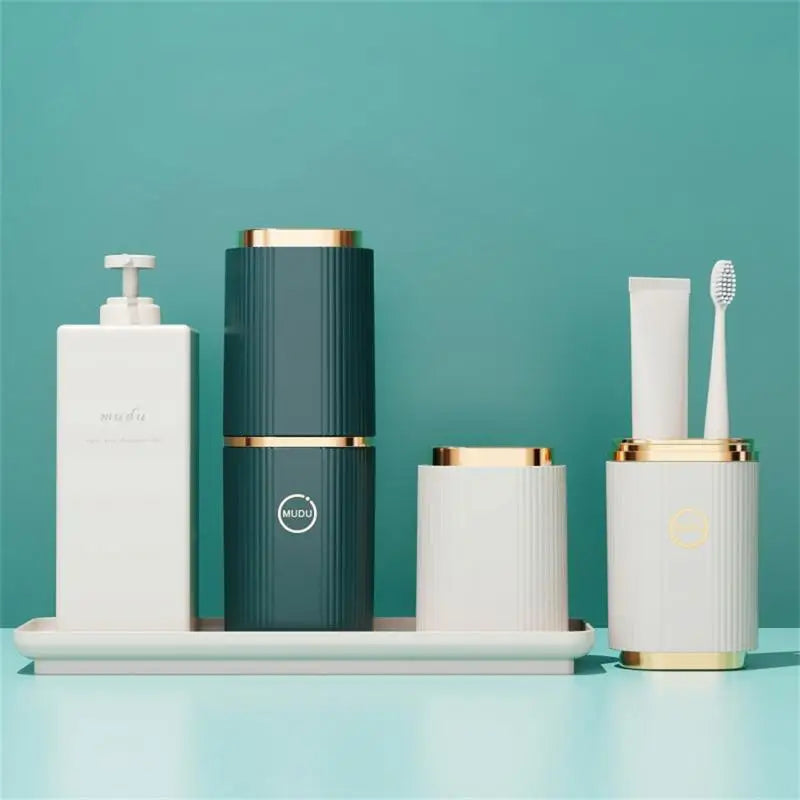 Multifunctional Plastic Toothbrush Storage Case For Outdoor Travel Household Storage Cup