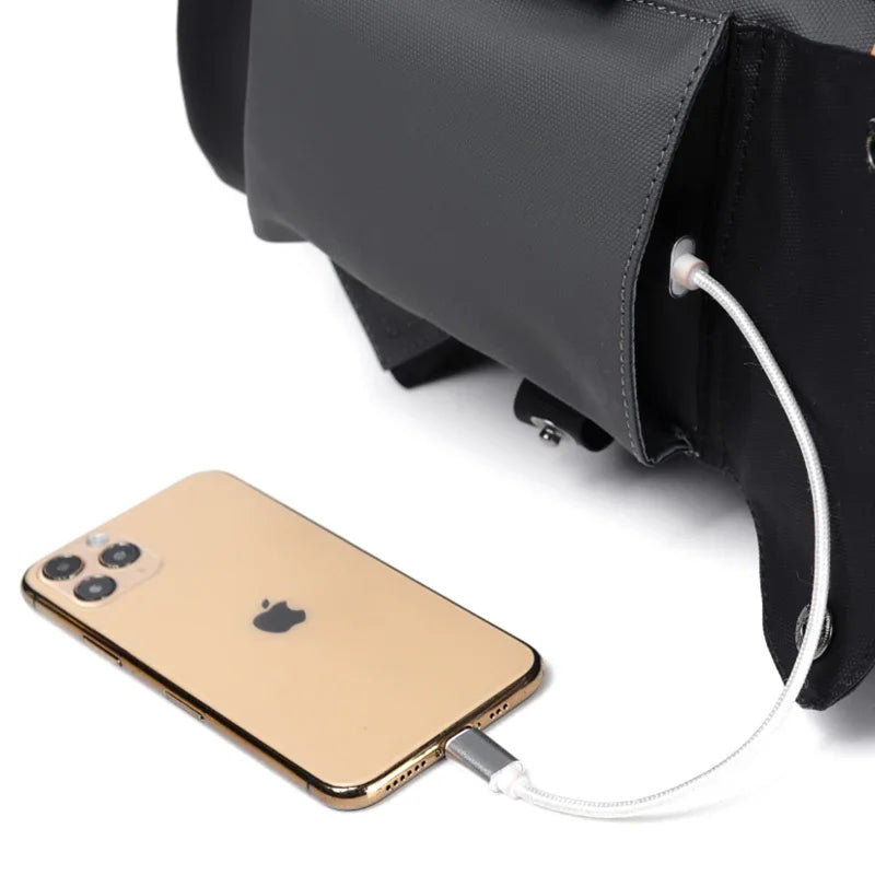 Large High Quality PU Leather Waterproof  Backpack