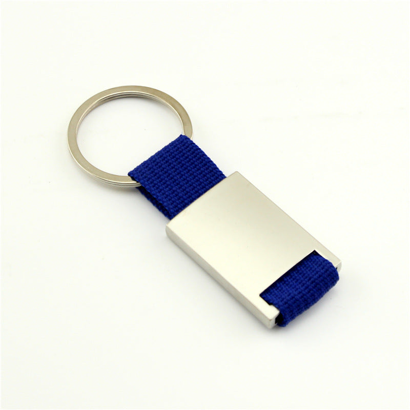 Your Custom Design & Image & Logo & Text Design  Metal Woven Leather(2)Key Chains