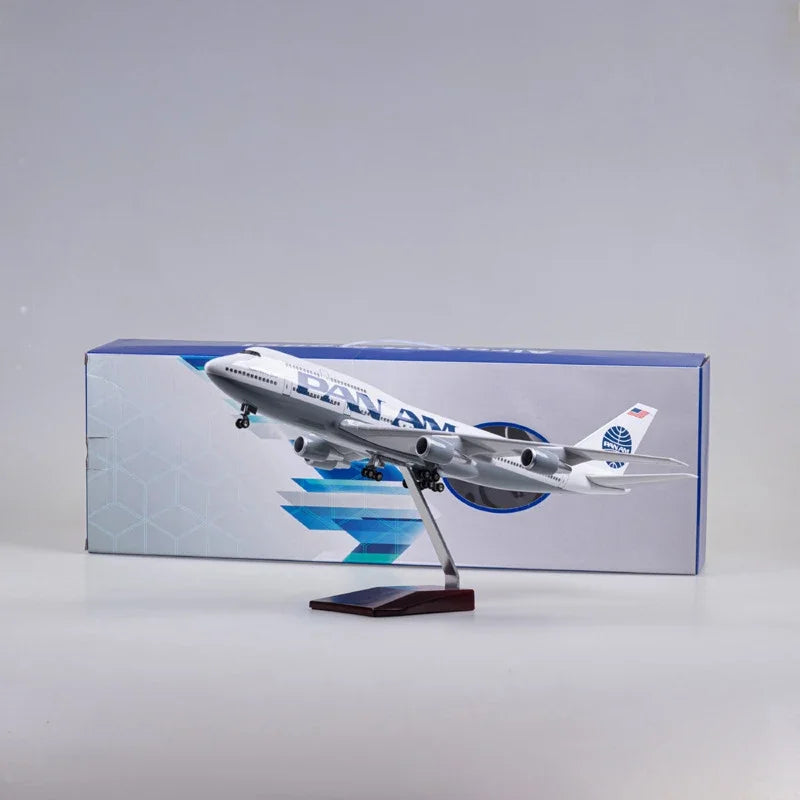 PAN AM Arabia Boeing 747 Airplane Model (1/160 Scale - 47CM)
