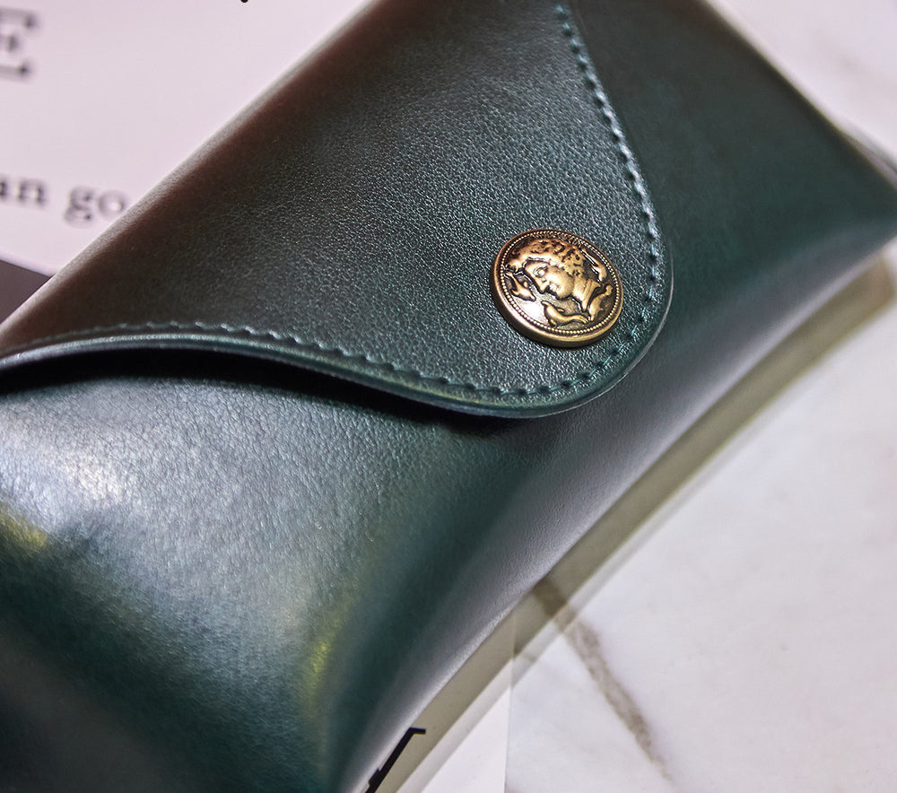 Your Custom Design & Image & Logo & Text Design  Soft Leather Compression Resistant(2) Glasses Case