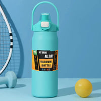 Thumbnail for Portable Thermos with Straw Outdoor Sport 304 Stainless Steel Thermal Mug Tumbler Travel Outdoor Vacuum Flasks Hot Water Bottle