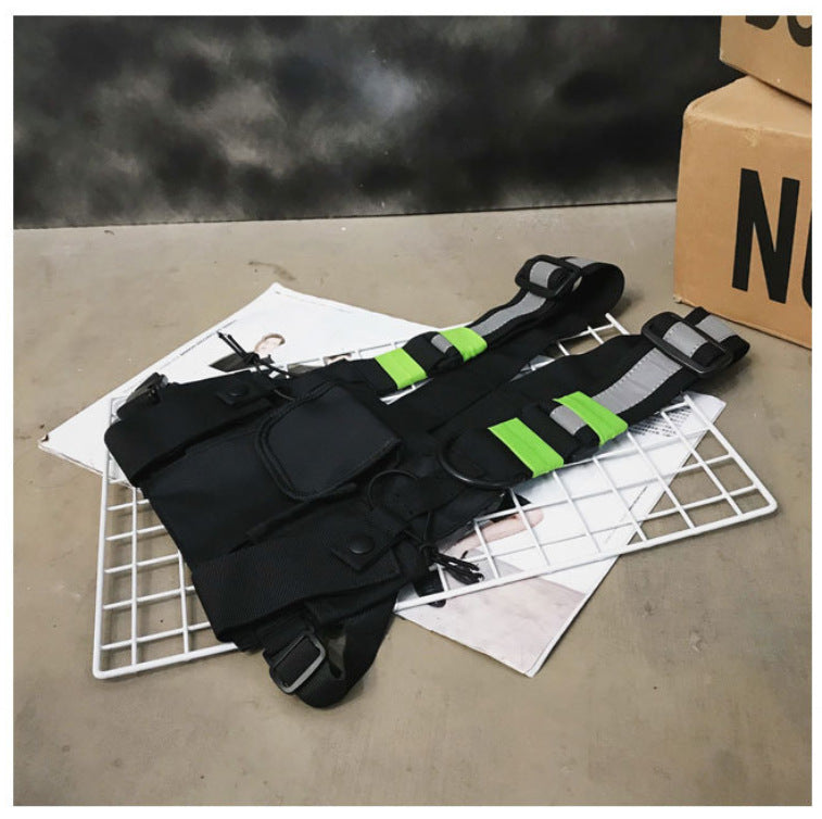 Cabin Crew Crossbody Chest Bag — Reflective Oxford Sling
