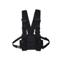 Thumbnail for Cabin Crew Crossbody Chest Bag — Reflective Oxford Sling in black