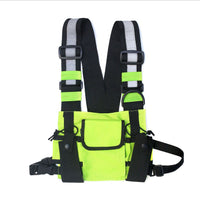 Thumbnail for Cabin Crew Crossbody Chest Bag — Reflective Oxford Sling in green