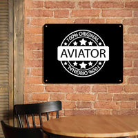 Thumbnail for %100 Original Aviator Printed Metal Sign