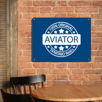 Thumbnail for %100 Original Aviator Printed Metal Sign