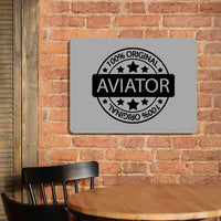 Thumbnail for %100 Original Aviator Printed Metal Sign