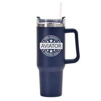 Thumbnail for %100 Original Aviator Designed 40oz Stainless Steel Car Mug With Holder