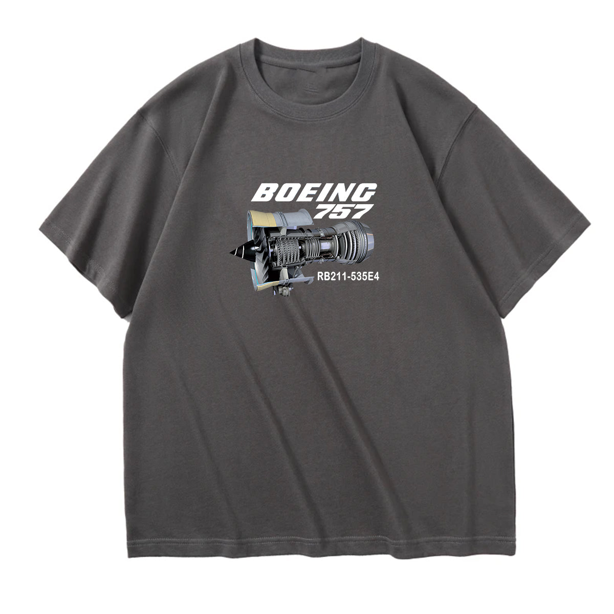 Boeing 757 & Rolls Royce Engine (RB211) Designed Relax Fit T-Shirts