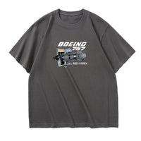 Thumbnail for Boeing 757 & Rolls Royce Engine (RB211) Designed Relax Fit T-Shirts